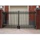 Double Swing Metal Automatic Driveway Gates Zinc Plated For House / Villa