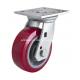 Edl Heavy 5 380kg Plate Swivel TPU Caster 7015-86 Without Brake for Material Handling
