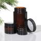 Transparent Amber Frosted Glass Cream Jars For Cosmetic 30g 1oz