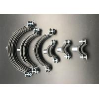 Heavy Load EPDM Pipe Clamps Galvanized Steel Rubber Lined Pipe Clamps