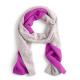 Casual Wear Two Tone Cashmere Scarf , Ladies Thick Knit Scarf For Winter