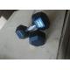 10LBS Rubber Hexagon Dumbbells Rubber And Stainless Handles