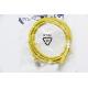 1Gbps Cat6 Networking Cable Yellow 250MHz Ethernet Patch Cable RJ45 PVC Jacket