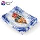 Hot sale factory direct rectangular takeaway disposable plastic blister packaging sushi tray with lid