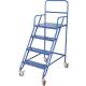 6M Movable RAL Powder Coated 4 Step Steel Ladders