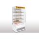 Compact Self Service Open Display Cases Chiller Wooden Shelf Available Digital Control