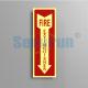 Rectangle Aluminum Safety Photoluminescent Fire Extinguisher Sign Glow In The Dark