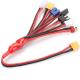 Durable Silicone Lipo Charging Cable , Multipurpose RC Charger Leads