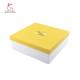 Bright Yellow 30cm Length Cupcake Paper Box For Gift SGS Approve