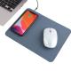 Fast Charger Multifunction Folding Wireless Charging Mouse Pad Pu Leather Square