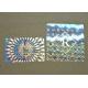 Polyester Film Holographic Security Stickers With Rainbow Flower Effect