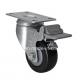 Edl Z5723-67 3 Medium Duty Plate Caster with Brake and 110kg Load Capacity in 75mm