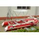 Funsor 3.9m Orca Hypalon HRIB-390 inflatable boat with YAMAHA motor red color