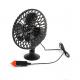 DC 12V Oscillating Car Cooling Fan With On / Off Switch Suction Cup Mounting