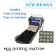 Easy Control Egg Inkjet Marking Machine / Ink Stamping Machine With Conveyor