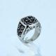 FAshion 316L Stainless Steel Ring With Enamel LRX238