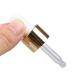 60ml Essential Oil Dropper Caps Tops Shiny Gold Aluminium  20/410
