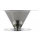 98MM Stainless Steel Coffee Dripper Paperless For Coffee Making , FDA / LFGB