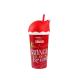 500ml Red Santa Claus Tumbler with Lids and Straw Add a Festive Touch to Any Occasion