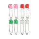 Prodigy 8 Pcs Diaper Pins Eco - Friendly Plastic Head Pin With Baby Saftey Locks Colorful