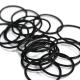 Black Silicon O Rings FKM Glossy Round Rubber Ring NBR 55 Shore