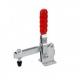 Small Vertical Action Toggle Clamp 12205 Red Handle U Shaped Bar Flange Base