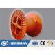 Winding Wire Cable Accessories Enhanced Cable Reel Drum / Corrugated Cable Bobbin