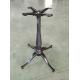 Cast Iron Cross Table Base Custom Table Legs Diamond Column Sandy Texture Finish