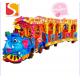 Colorful Indoor Kiddie Train Trackless Toy Train Customized Shape And Size