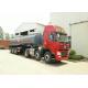 3 Axles Spring Suspension Chemical Tanker Truck For 33CBM Sodium Hypochlorite NaOCl
