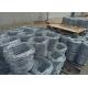 Electro Galvanized Barbed Wire Double Strand Silver Color Free Sample
