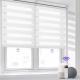 Day And Night Double Layer Fabric Battery Motor Operation Motorized Zebra Blinds For Windows