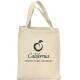 Pure White Small Gift Shopping Bags , Drawstring Cotton Packing Bags