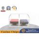 Fully Transparent Acrylic Waste Card Box Niuniu Casino Poker Table Game Table Card Holder