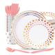 Wedding Elegant Recyclable Environmentally Friendly Disposable Plates And Cutlery