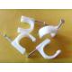 PE Material Round Nail Cable Clip Fasteners for Indoor & Outdoor Wiring 100 pcs / bag
