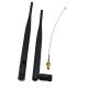 Long Range 2400mhz Wifi Antenna 5dBi Wireless Rubber Whip With UFL SMA Connector