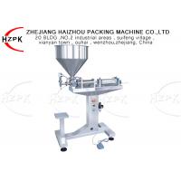 100-1000ml Semi Automatic Paste Filling Machine , Honey Small Filling Machine