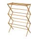 Portable Wooden Laundry Drying Rack , Bamboo Clothes Rack Earth Friendly
