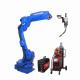 Yaskawa GP25 Industrial Robot Arm With Megmeet Welder And Torches Solution As Mig Welding Robot