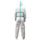 Safe Personal Protection Disposable Plastic Gown Self Defense White Color