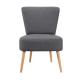 Fine Modern Fabric Accent Chair Covers Wooden Legs Black Plastic Simplicity