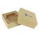 Rectangle Gold Foil Matte Square Gift Box / Flat Folding Cardboard Gift Boxes