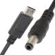 Custom USB 3.1 Type C Male to DC 5.5x2.5mm Male Power Jack Extension Charger Cable for Power Bank