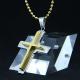 Fashion Top Trendy Stainless Steel Cross Necklace Pendant LPC321