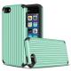 Transparent Stripe Soft Shockproof Net TPU Back Cover For Iphone 5G / 6G / 7G / 8G