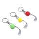 Charms 3d Metal Cute Golf Ball Keychain Keyring Engraved Processing