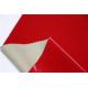 Jacket Pu Synthetic Leather Normal Tearing Strength Red Color For Clothing Fabric