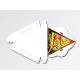 Customized Design 250G Gloss Art Paper CMYK Colors Folding Triangle Pizza Box Packaging with Tray