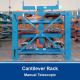 Manual Telescopic Cantilever Rack for Long Materials  Single Or Double Sided Cantilever Racking Warehouse Storage Rackin